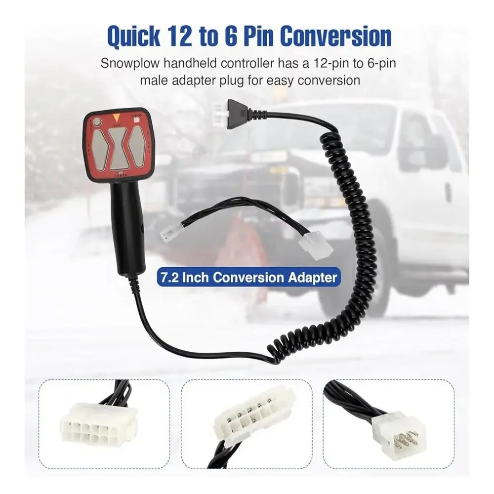 6 pin Handheld Snow Plow Controller for Buyers 1306902 Western 56462 Fisher 9400